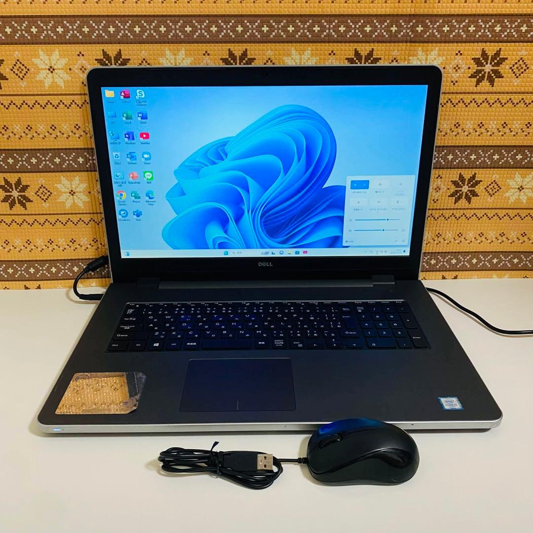 Y928 Dellノートパソコン i5メモリ8G高速 大画面 Windows11