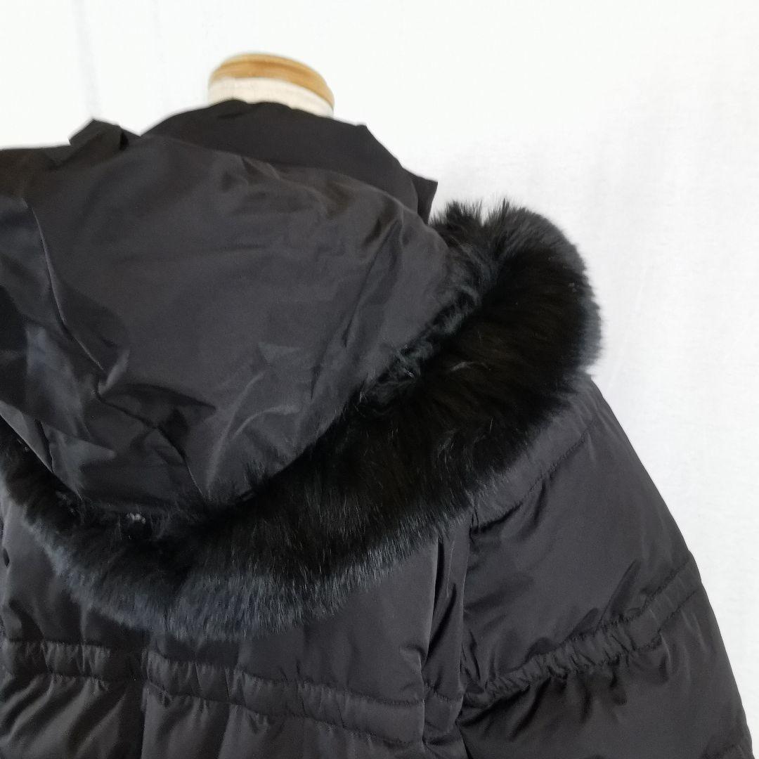 極美品 タグ付き フォックスファービッグシルエットダウンコート D791