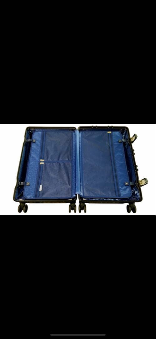 【まなぶん】新品 未使用 スーツケース アルミフレーム 92L シルバー