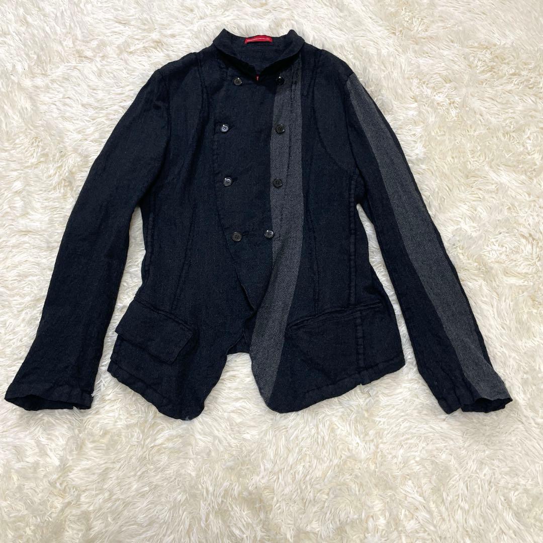 ワイズ レッドレーベル 08AW ウール縮絨アシンメトリーナポレオンジャケット