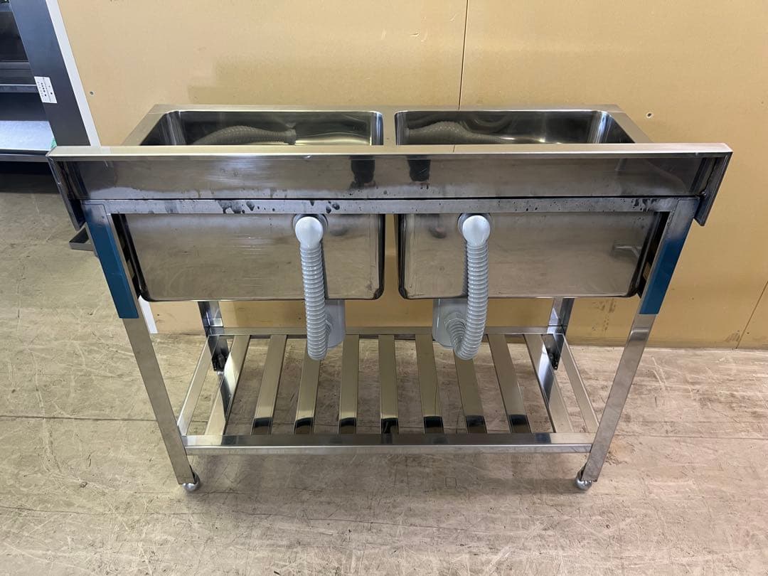 2槽シンク 1000x450x800(+90) ①