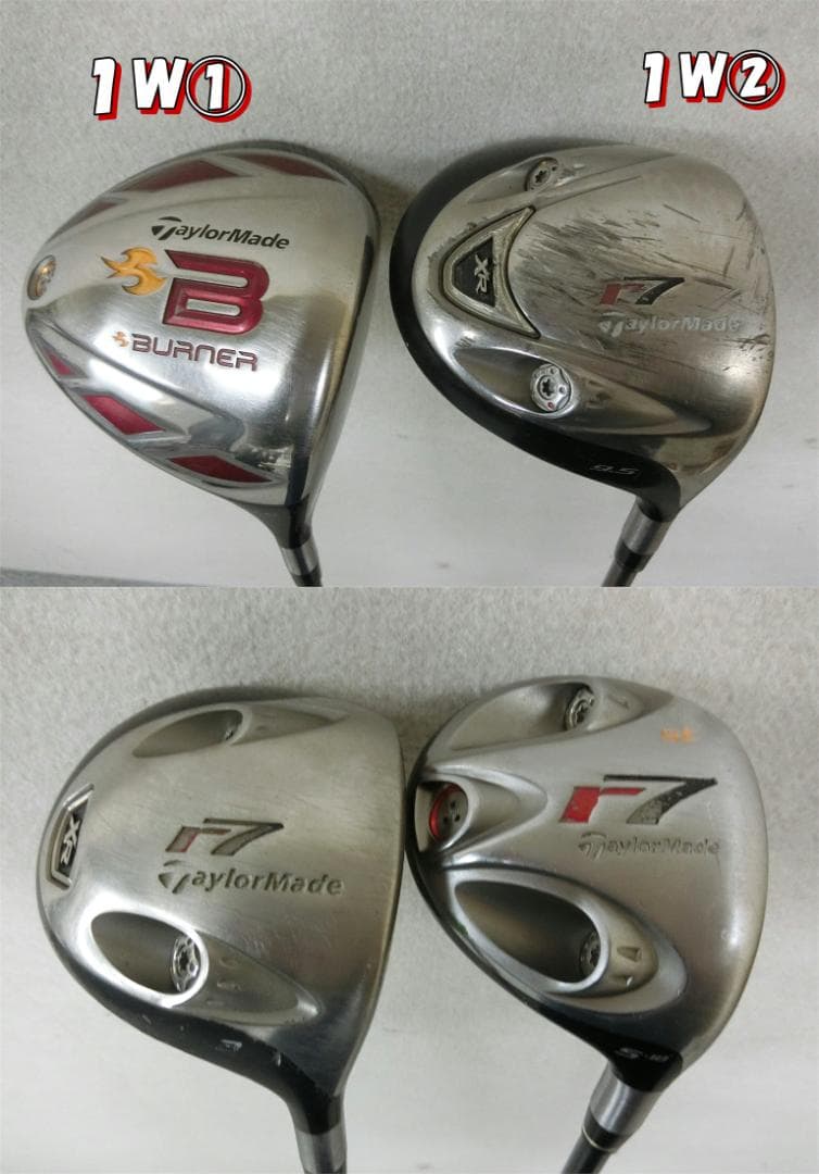 b666 初心者歓迎 テーラーメイド 等メンズゴルフ１４本セット※Ｄｒ２本入り