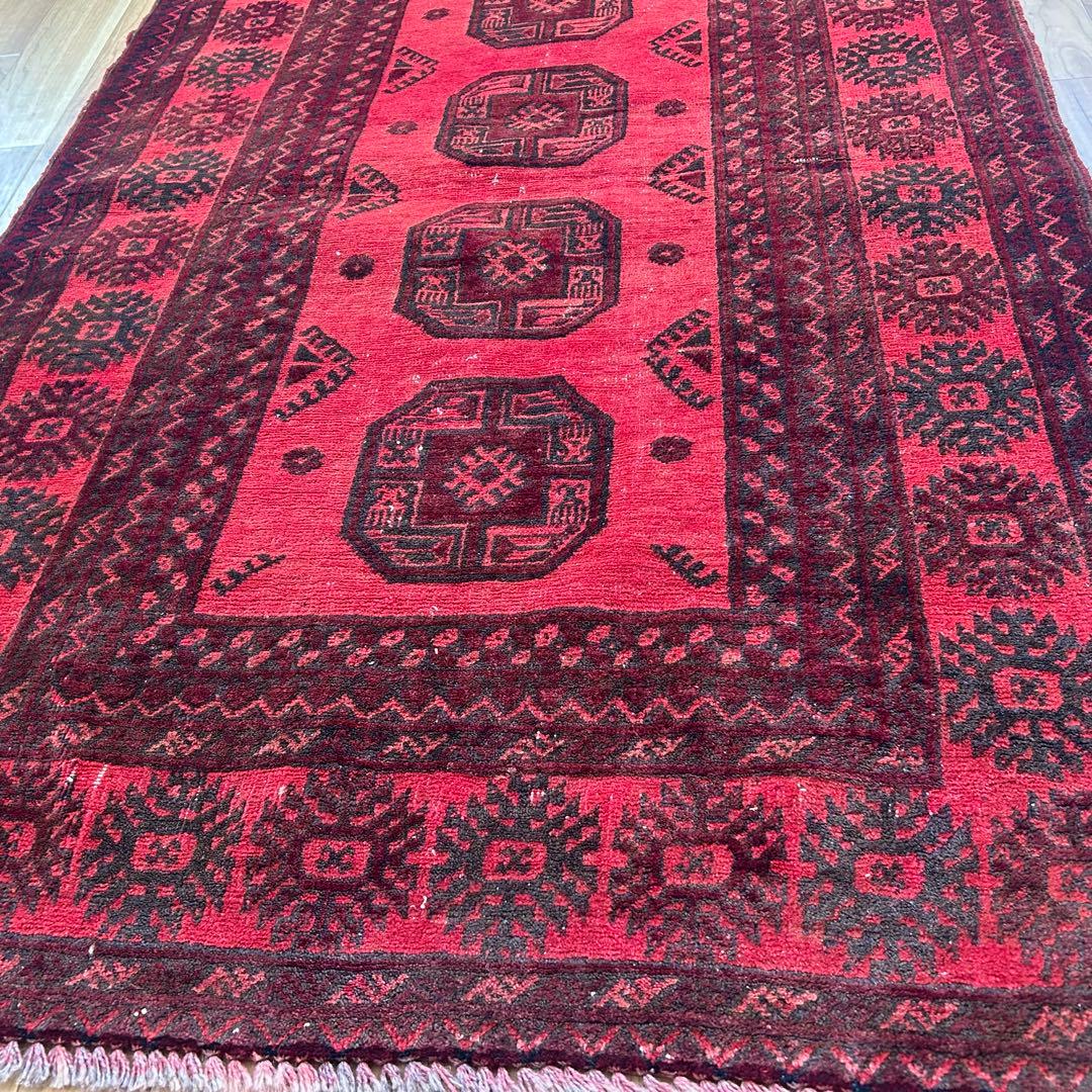 【1980's vintage】トルクメン族 アフガンラグ