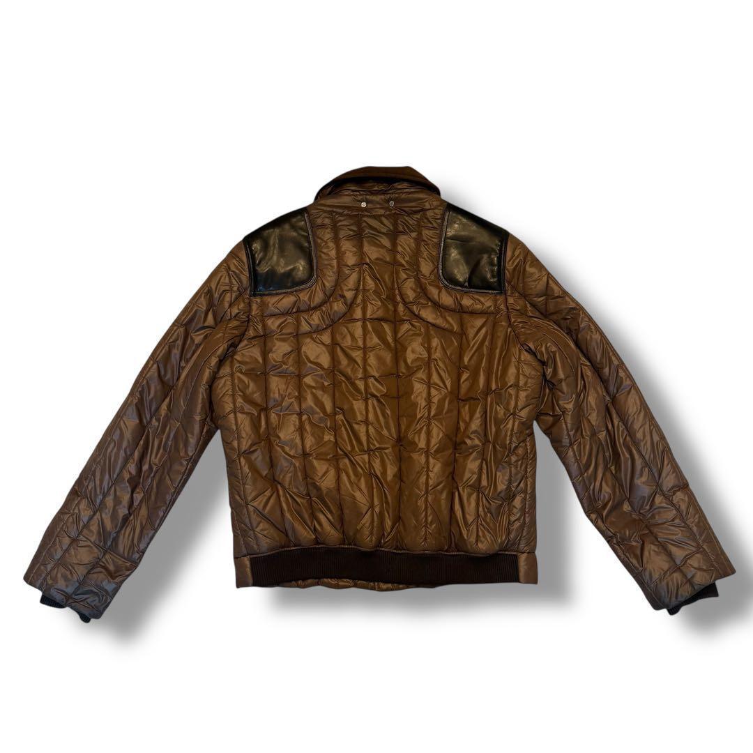 LOUIS VUITTON ルイヴィトン レザー ジャケット ロゴ LV