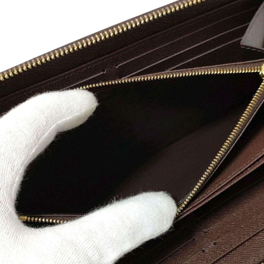 未使用級＊ルイヴィトン ダミエ エベヌ ジッピーウォレット N41661 長財布
