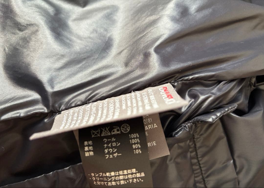 DUVETICA ウール　フード付きダウンジャケット　size40