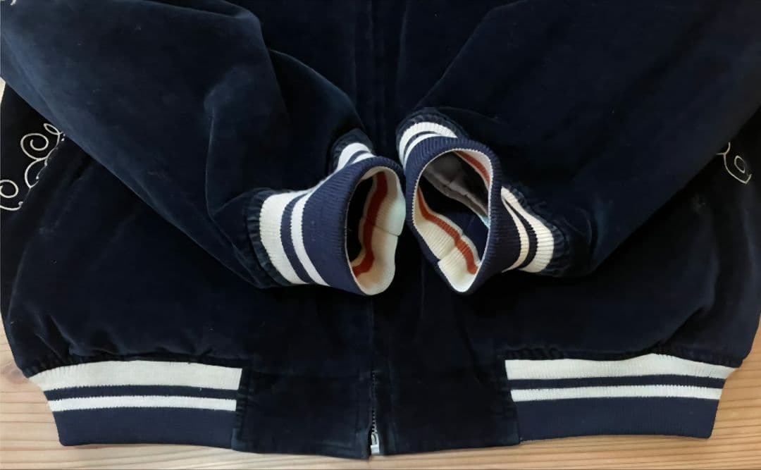 完売品 爆裂爛漫娘 BRM リバーシブル ベロア サテン スカジャン