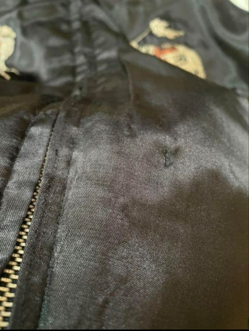 完売品 爆裂爛漫娘 BRM リバーシブル ベロア サテン スカジャン