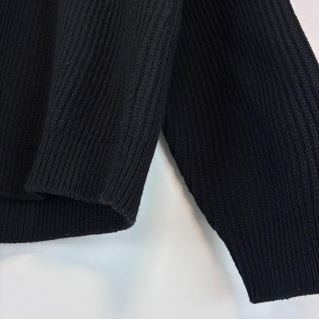 美品 24fw Supreme スモールボックスロゴポロセーター ニット 黒