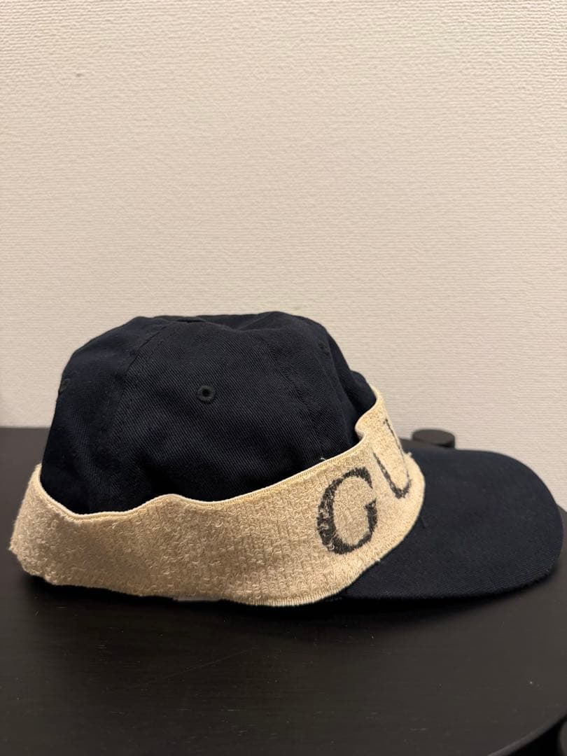 GUCCI ロゴタオル キャップ ブラック XL