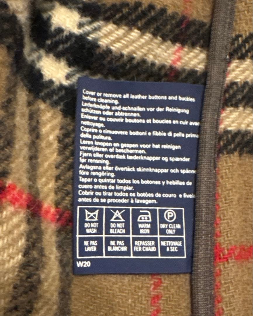 Burberrys バーバリー ダッフルコート キャメル ノバチェック