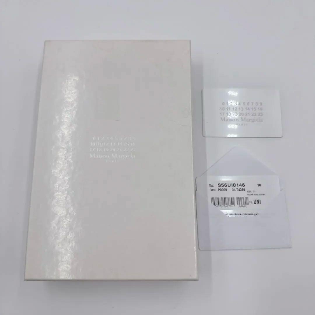 【希少・美品】Maison Margiela 長財布 黒 白 ペイント レザー