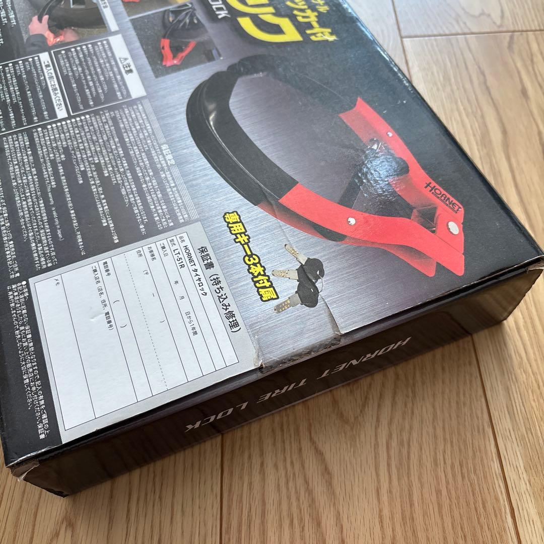 masa　新品　HORNET タイヤロック 防犯ステッカー付