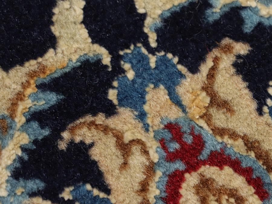 専用Y2301 ペルシャ絨毯 イラン ナイン ウール 手織 大判205×130㎝