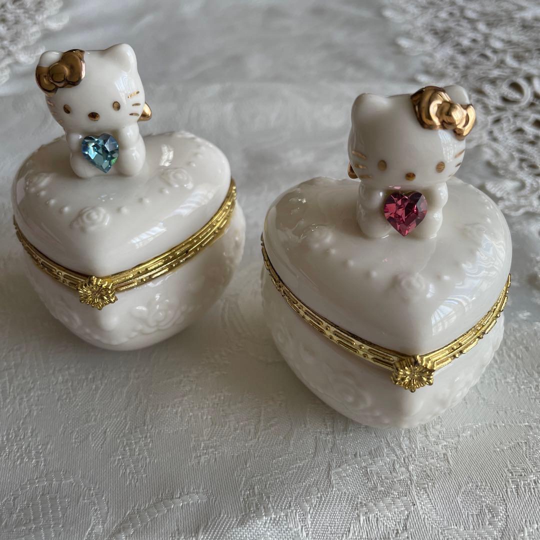 MDK 757 ハローキティ ハート型小物入れ 2個セット