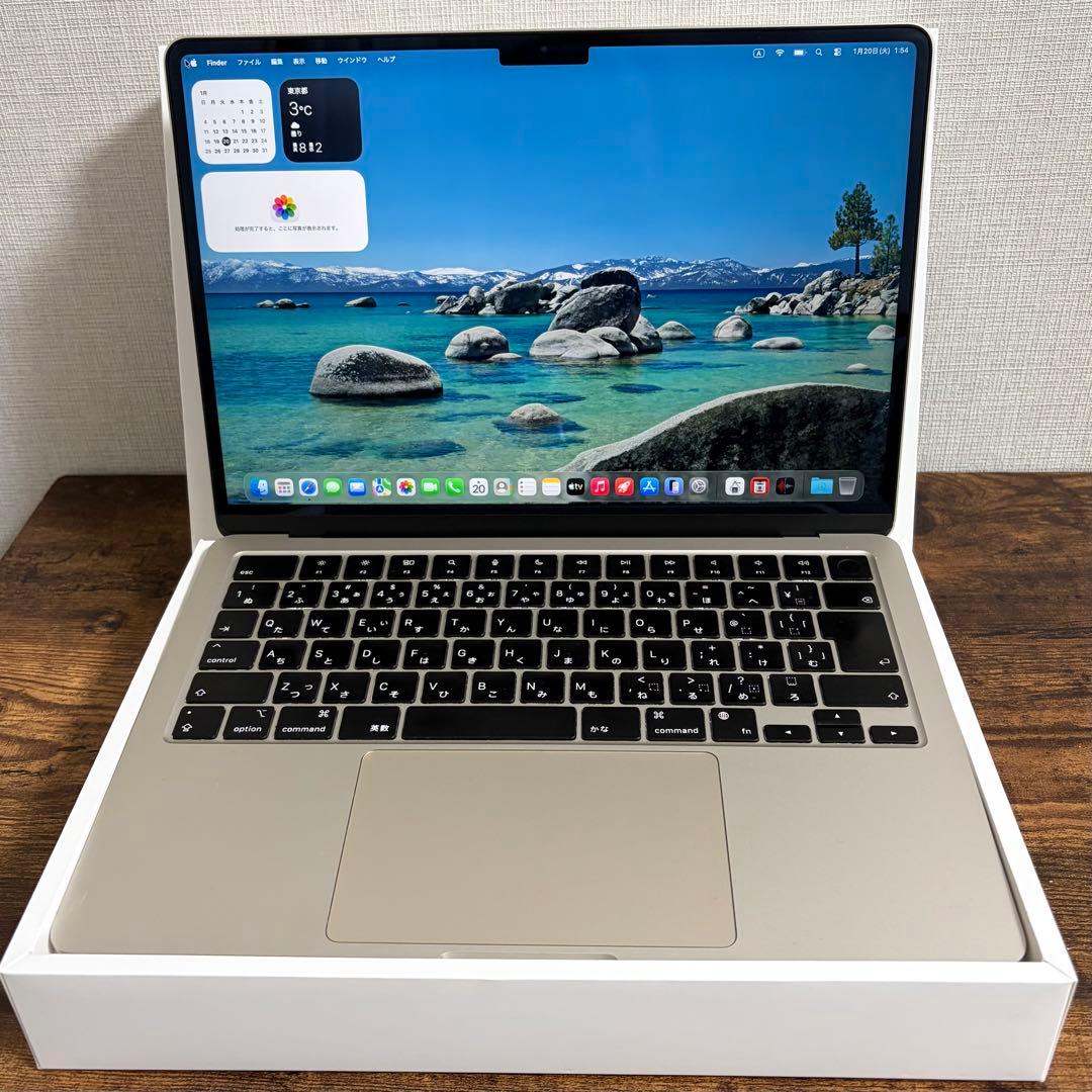 MacBook Air 13インチ M3 メモリ 16GB SSD1TB AC+