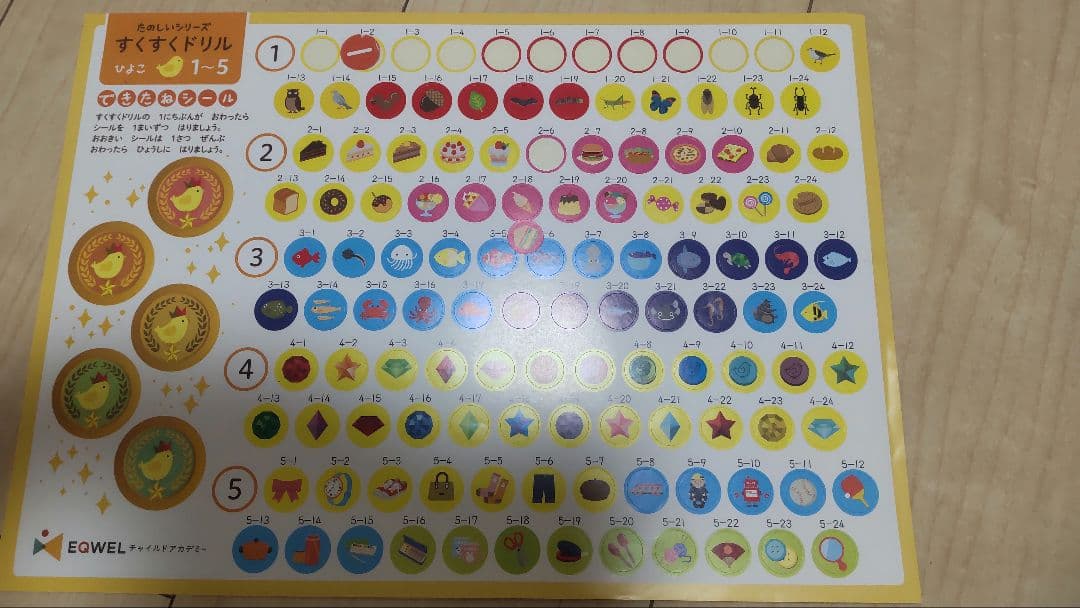 EQWEL すくすくドリル ひよこ　2〜10