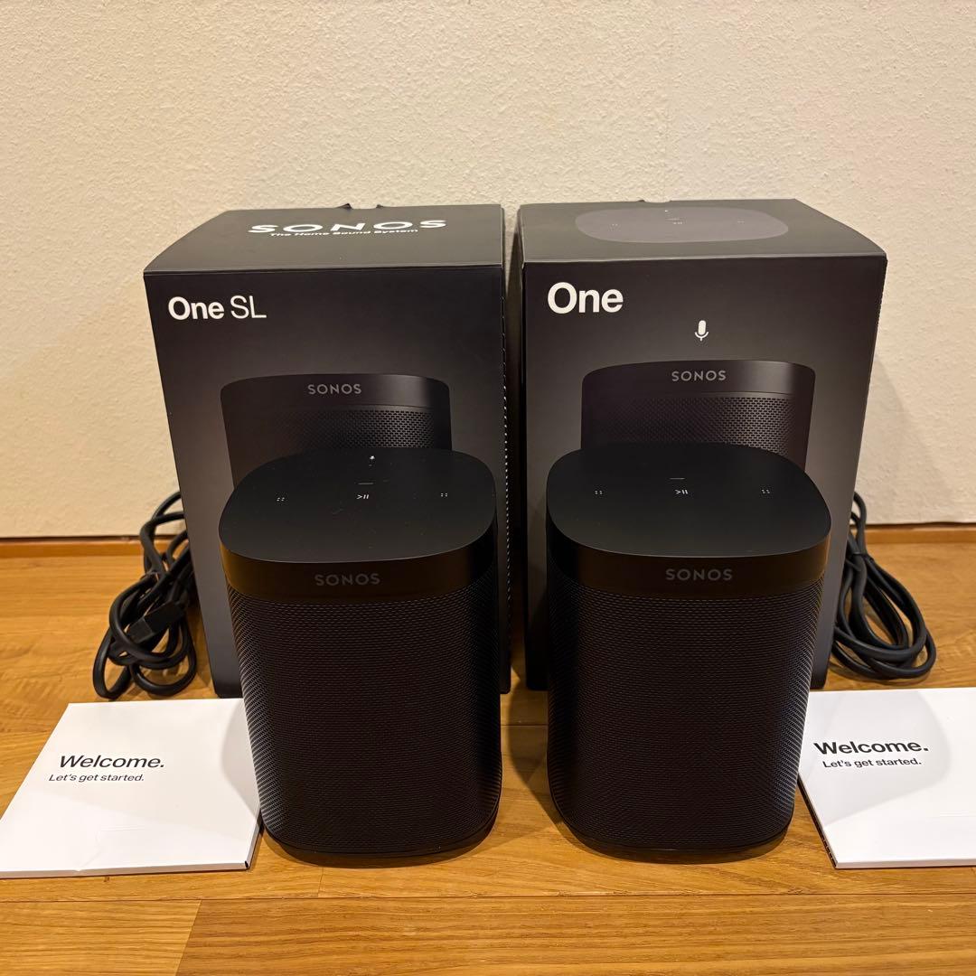 Sonos One gen.2, One SL gen.2 セット ブラック