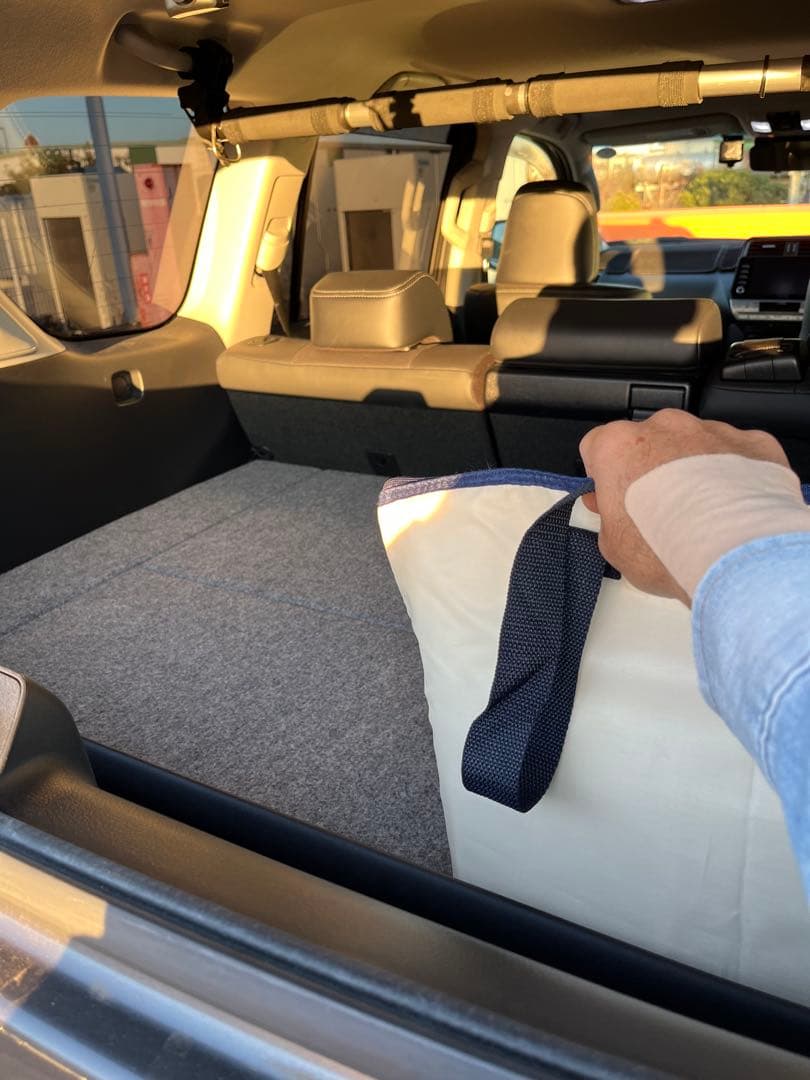 K*A様 150プラド　５人乗り　ベッド　ベッドキット　+ 純正ラゲージプロテク