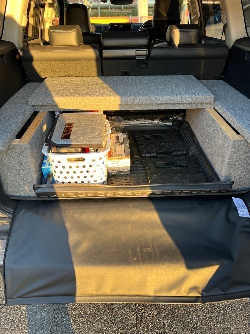 K*A様 150プラド　５人乗り　ベッド　ベッドキット　+ 純正ラゲージプロテク