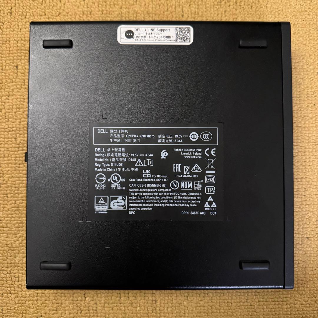 ミニPC Dell Optiplex 3090 i3 10105T 16GB 1TB