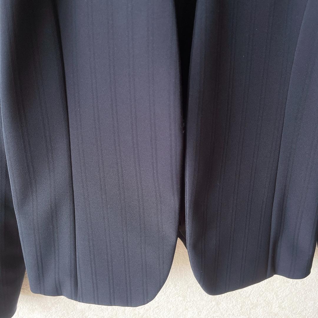 未使用級⭐️インディヴィ パンツセットアップ ネイビー ストライプ 洗える38M