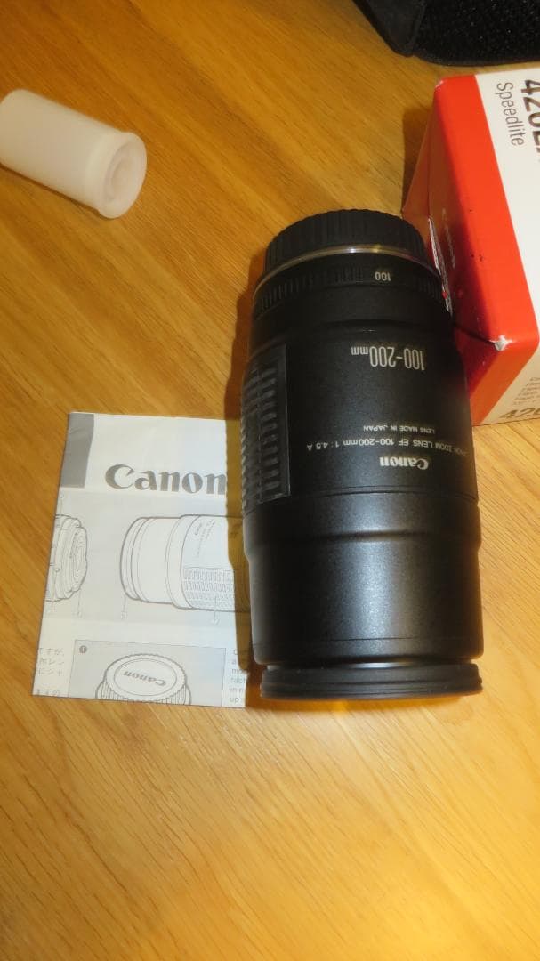 Canon eos650　キヤノン　望遠レンズ　カメラバッグ　ストロボ　付属