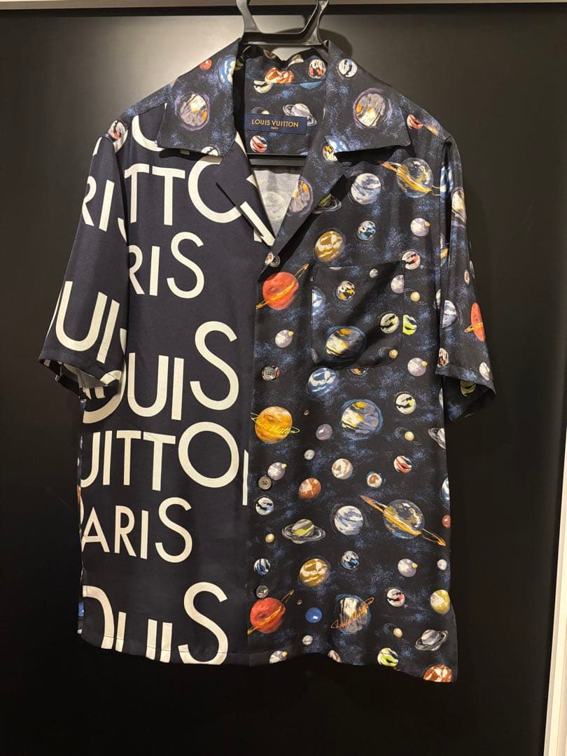 LOUISVUITTON 2020 ギャラクシーシルク半袖シャツ XS