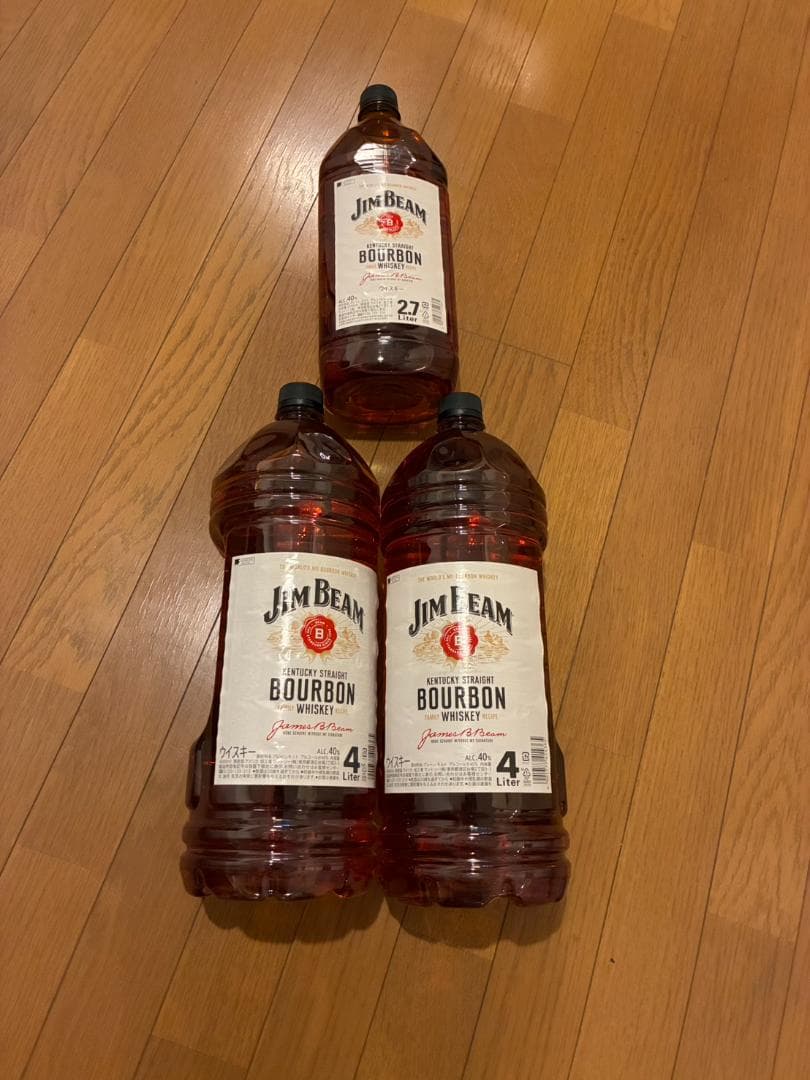 ジムビーム 4L ×２本　2.7L　1本　合計3本