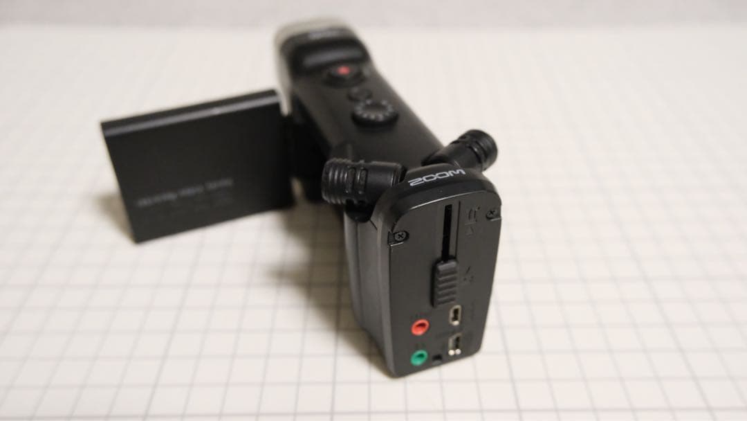 【しろくろ】Zoom Q4n ビデオカメラ 本体 SDカード32G