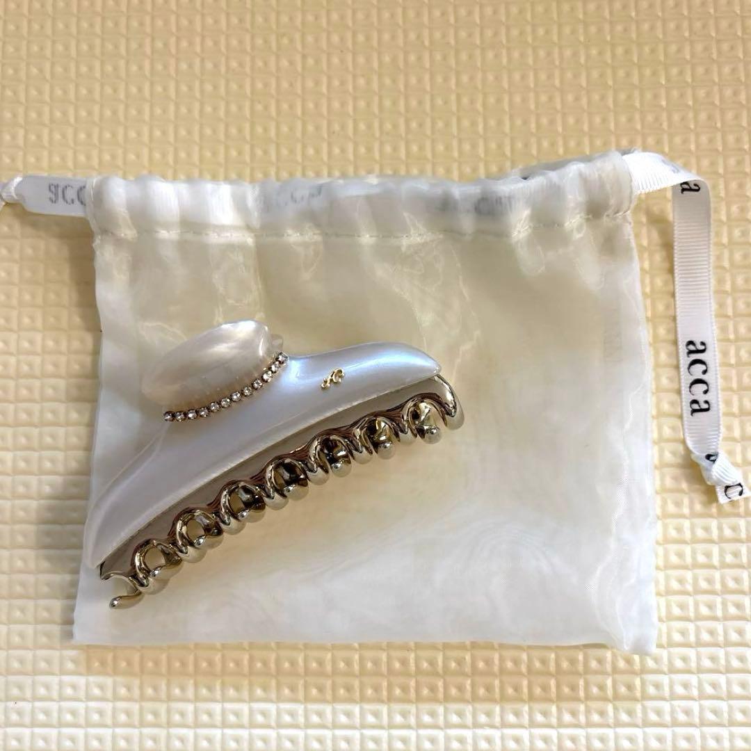 ぱるる : acca ヘアクリップニューコナーラパールホワイトL