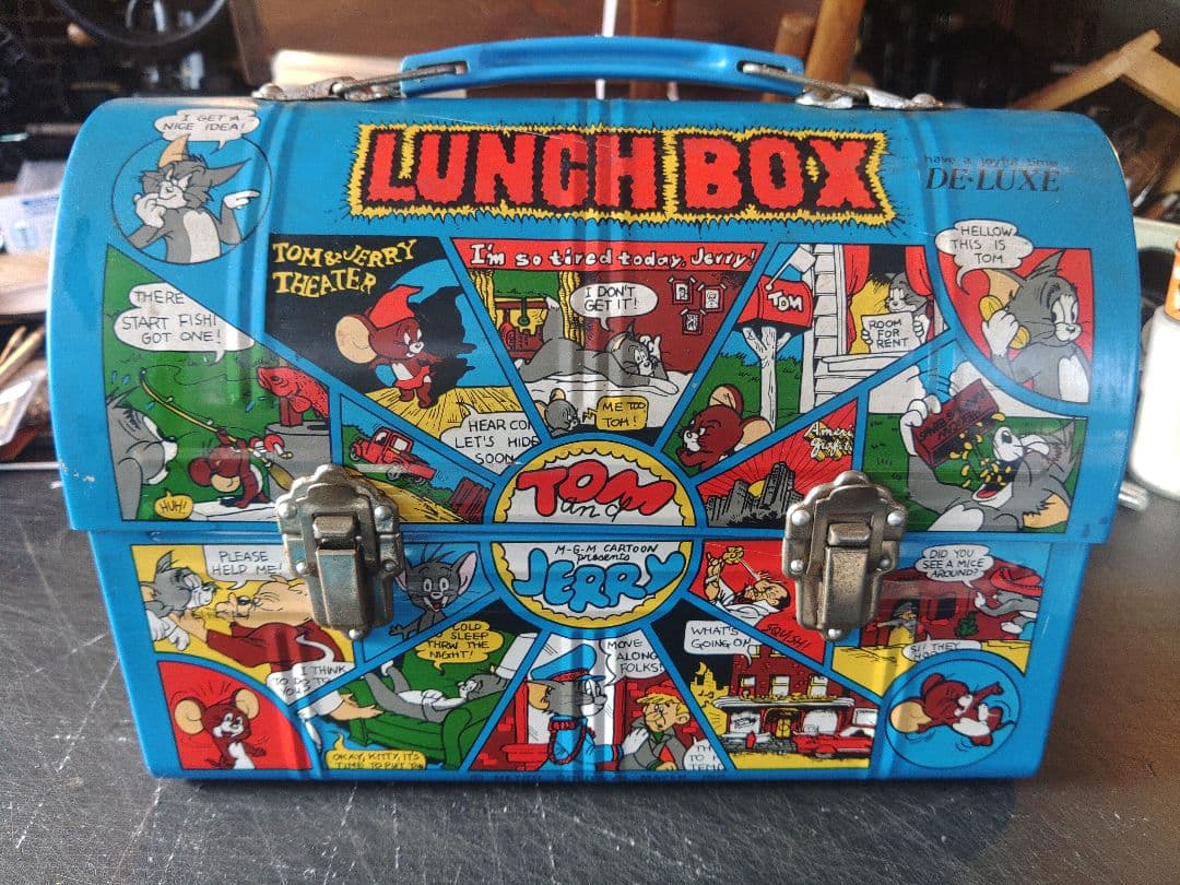 トムとジェリー ランチボックス　ブリキ　70～80s 昭和レトロ　アンティーク