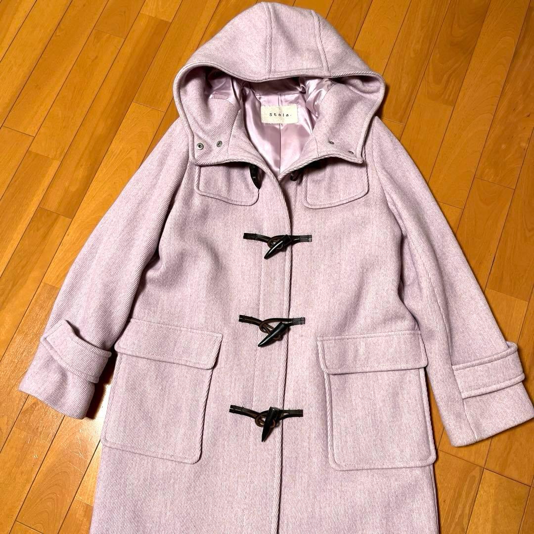 ♡美品♡ Stola.ストラ ダッフルコート　フード付き ピンク系 36