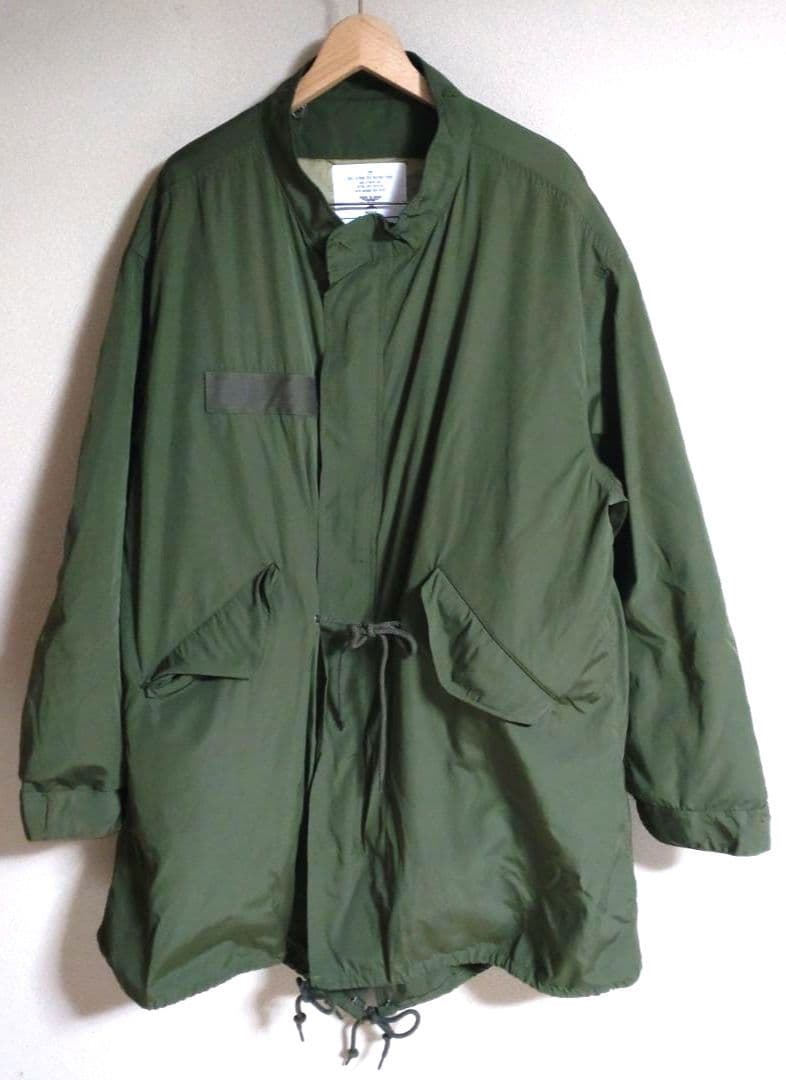 【美品】HOUSTON　メンズ　ライナー付　モッズコート　カーキ　L