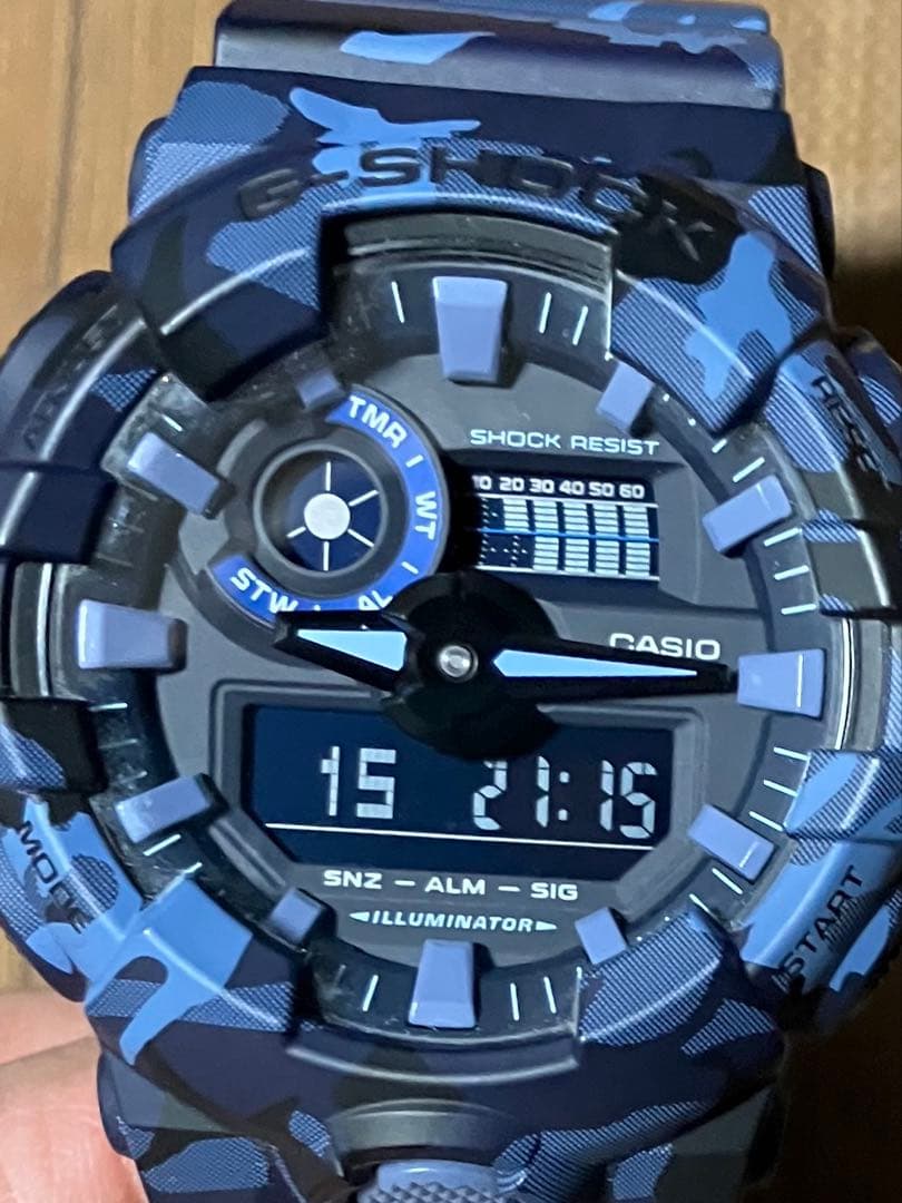 G-SHOCK GA-700CM-2AJF ブルー　カモフラージュ