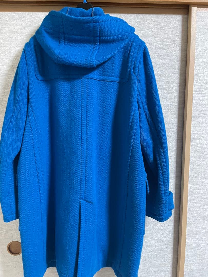 INED ダッフルコート ブル　美品　15号　ヘンリーボーン　クリーニング済み