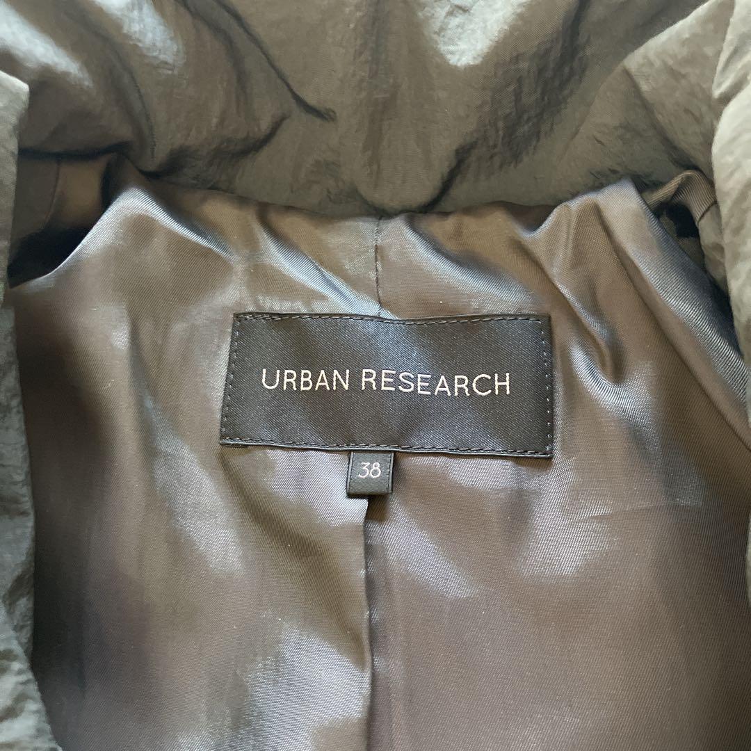 【美品】アーバンリサーチ ステッチレスダウンコート チェスターコート 38