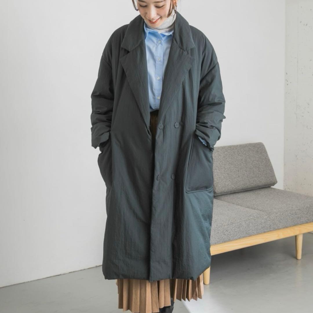 【美品】アーバンリサーチ ステッチレスダウンコート チェスターコート 38