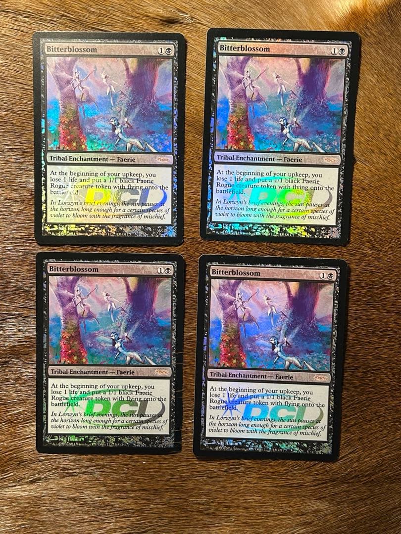 MTG 苦花 4枚セット DCIプロモ Foil