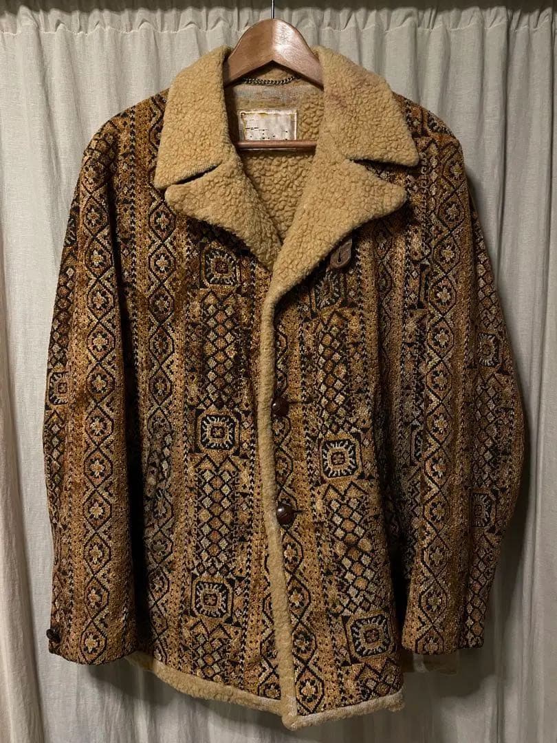 【希少】LAKELAND ゴブラン ランチコート ボアジャケット