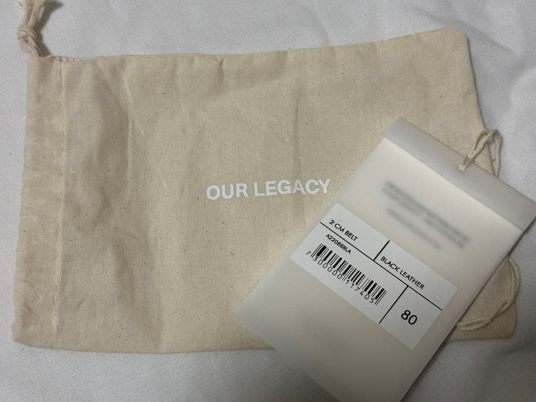 小物 OUR LEGACY 2CM BELT