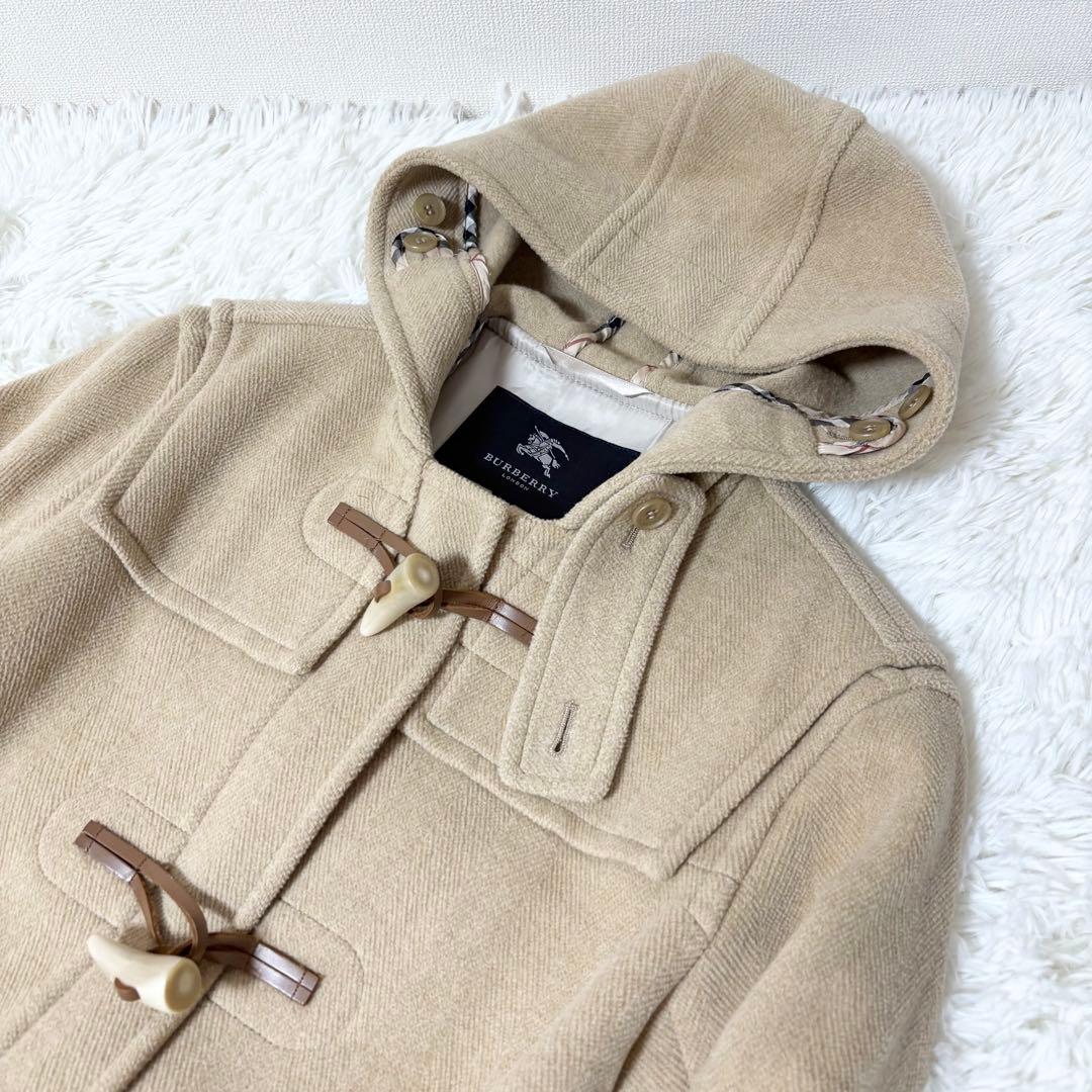 バーバリーロンドン フード付き ロングダッフルコート キャメル サイズ40