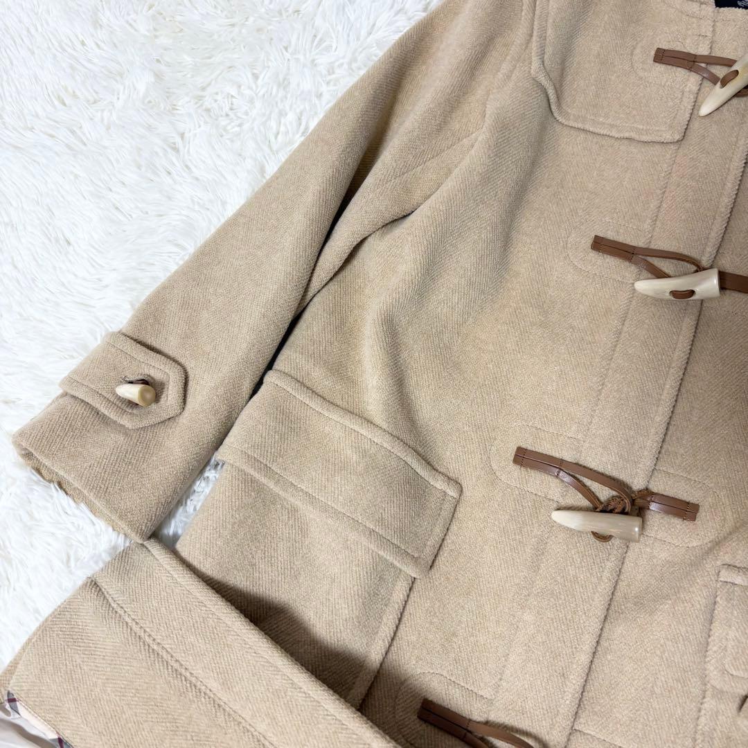 バーバリーロンドン フード付き ロングダッフルコート キャメル サイズ40