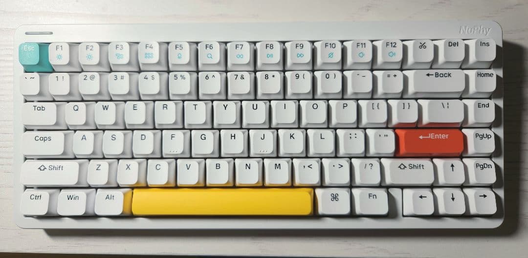 【完動品】Nuphy Halo75 v1 Rose Glacier軸