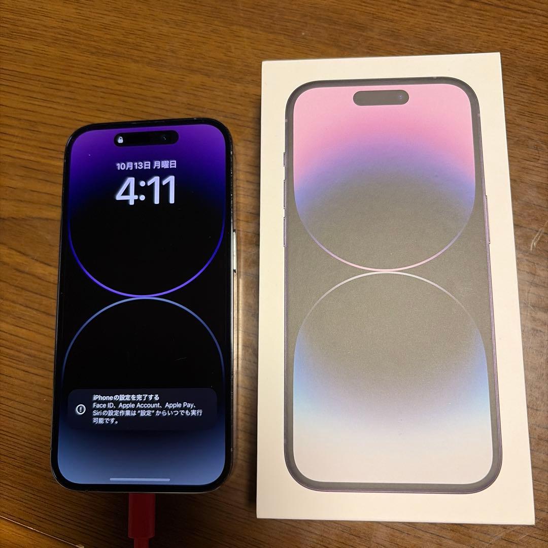 Apple iPhone 14 Pro ディープパープル 本体　中古