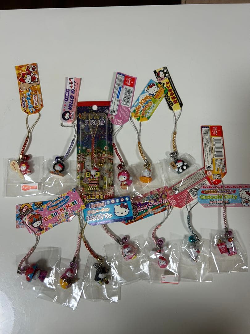 【新品未開封】ご当地キティ はろうきてぃ ハローキティ 根付けストラップ 13個