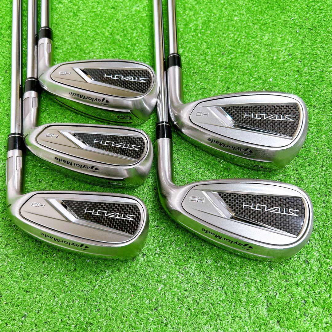 テーラーメイド ステルスHD アイアンセット5本 S 初心者 スチールシャフト