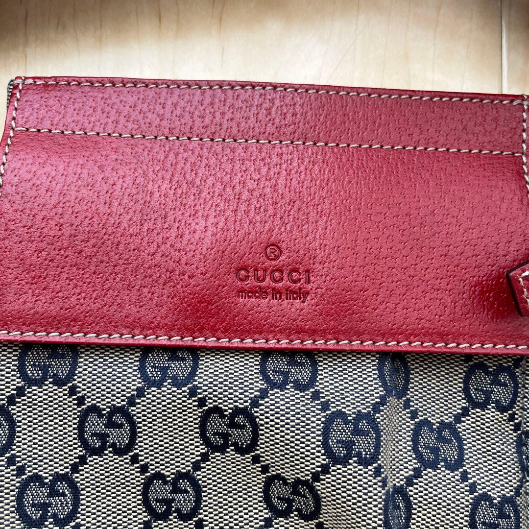 GUCCI グッチ GGキャンバス シェリーライン ウエストバッグ