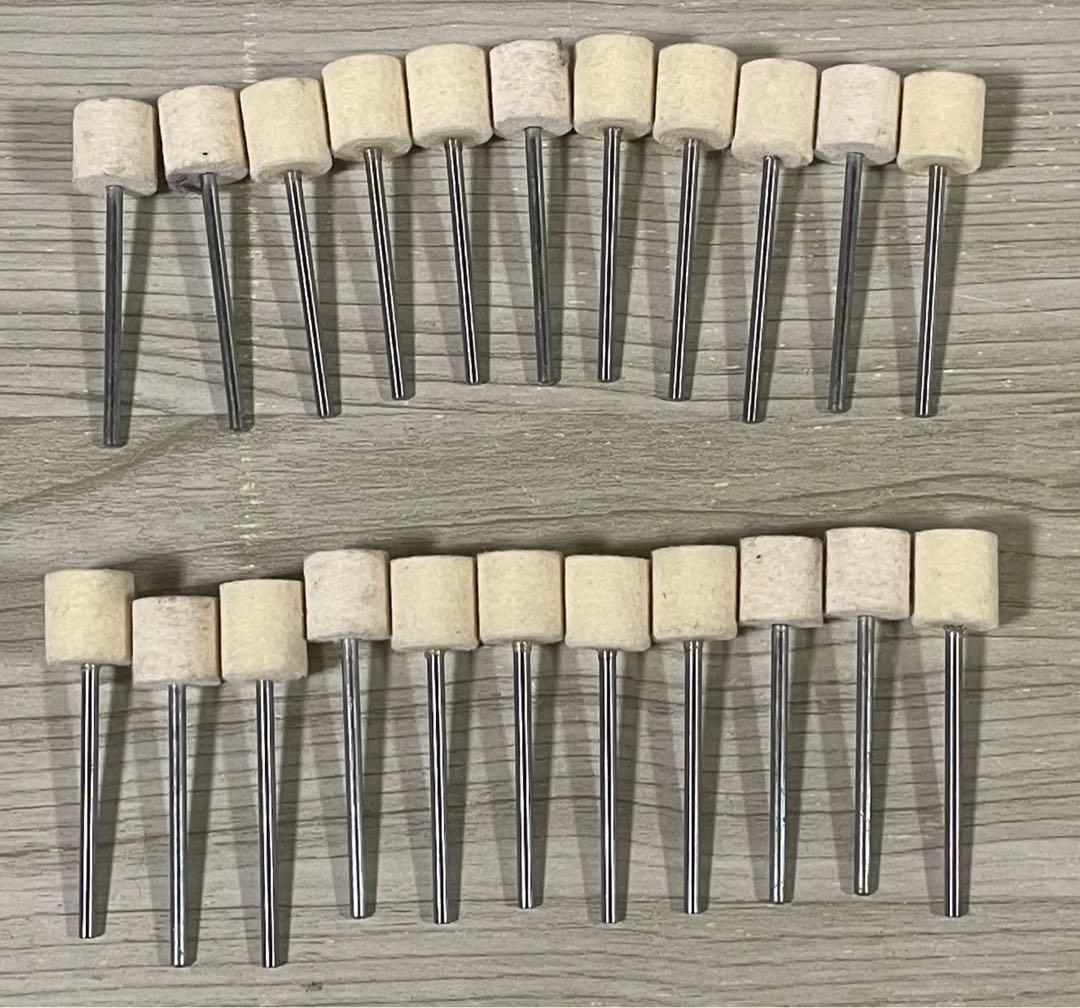 ７　日本精密リューター　　Ｌ４０００ハンドグラインダー＆フェルト　２２個セット