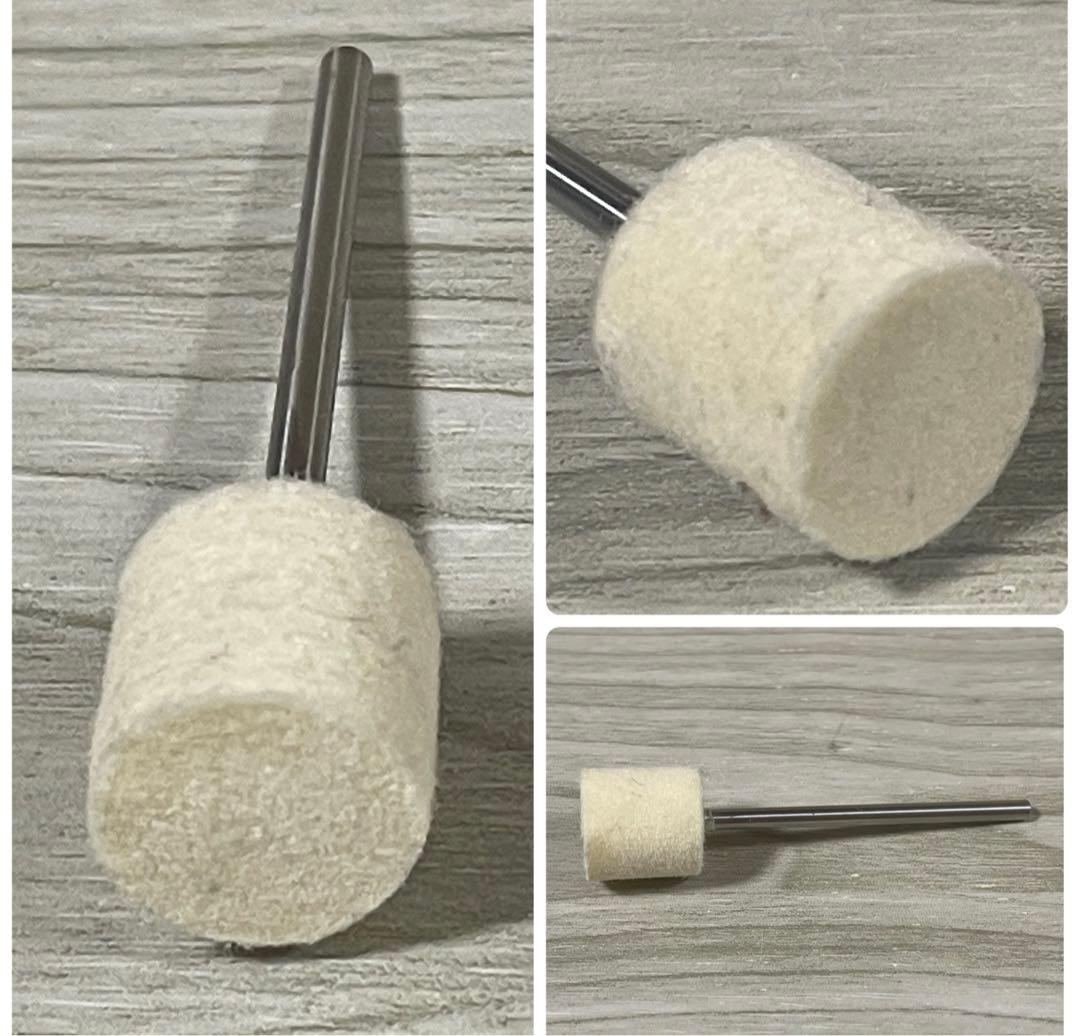 ７　日本精密リューター　　Ｌ４０００ハンドグラインダー＆フェルト　２２個セット